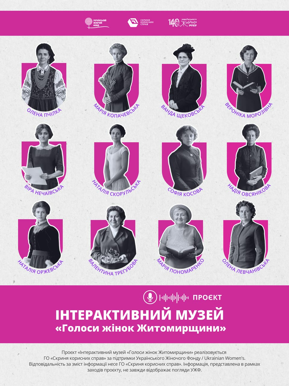 Проєкт «Інтерактивний музей «ГОЛОСИ ЖІНОК ЖИТОМИРЩИНИ»